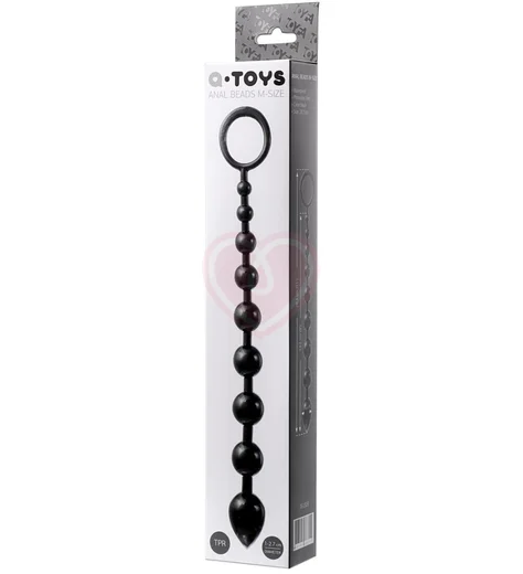 Анальная цепочка с кольцом Toyfa A-toys М чёрная фото 6