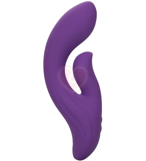 Вибратор с клиторальным кончиком Stella Liquid Silicone Dual Pleaser фиолетовый фото 3