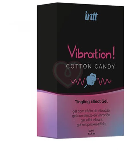 Жидкий вибратор со вкусом сахарной ваты Intt Vibration! Cotton Candy 15 мл фото 2