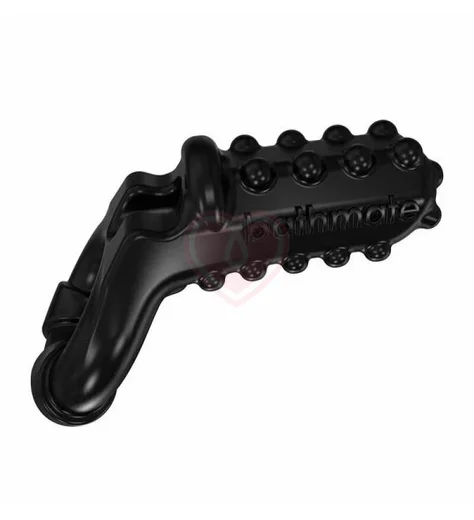 Эрекционное кольцо для пар с вибропулей Bathmate Vibe Ring Tickle чёрное фото 2