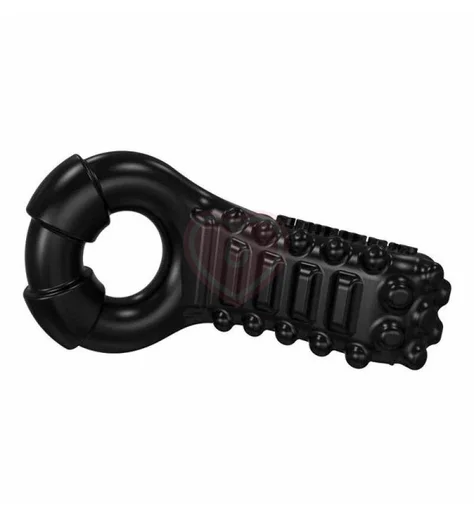 Эрекционное кольцо для пар с вибропулей Bathmate Vibe Ring Tickle чёрное фото 3