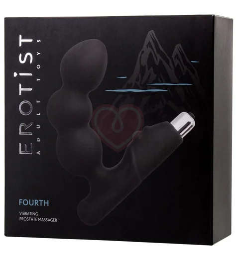 Вибростимулятор простаты с загнутой головкой Erotist Fourth чёрный фото 5