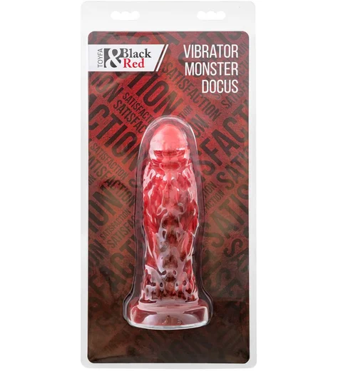 Вибратор на присоске Toyfa Black&Red Monster Docus чёрно-красный фото 8