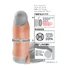 Насадка увеличитель с кольцом на мошонку Real Feel Enhancer телесная фото 2