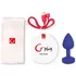 Анальная пробка с вибрацией Gvibe Gplug L большая синяя фото 3