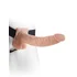 Фаллопротез с мошонкой Hollow Strap-On with Balls 24 см телесный фото 5