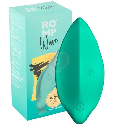 Небольшой вибратор Romp Wave Lay-On бирюзовый фото 4