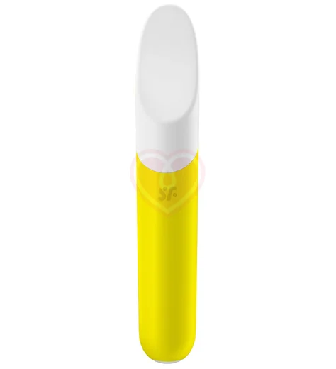 Вибропуля Satisfyer Ultra Power Bullet 7 с вогнутым кончиком жёлтая фото 5