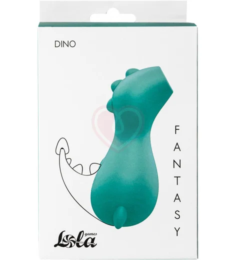 Вакуумный стимулятор клитора в форме динозаврика Fantasy Dino салатовый фото 4