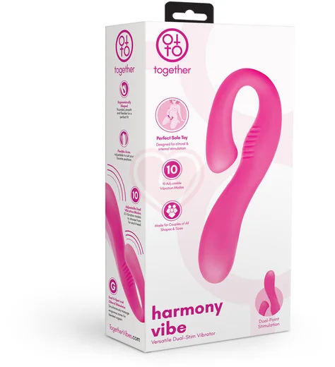 Вибратор со стимуляцией клитора и зоны G Harmony Vibe розовый фото 2