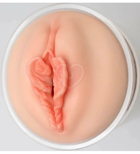 Мастурбатор вагина в стакане Naked Factory V-04 телесный фото 5