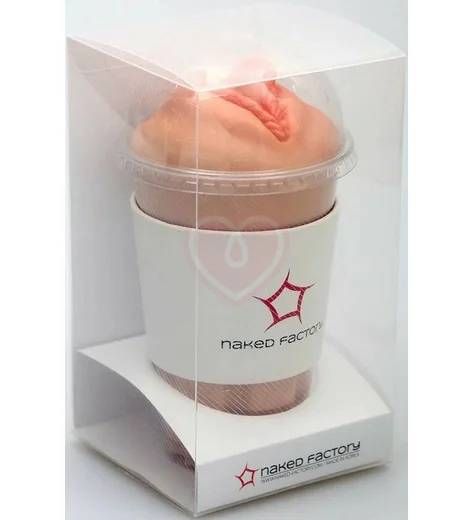 Мастурбатор вагина в стакане Naked Factory V-04 телесный фото 9