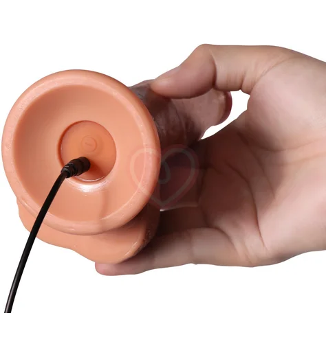 Реалистичный вибратор на присоске Real с пультом фото 3