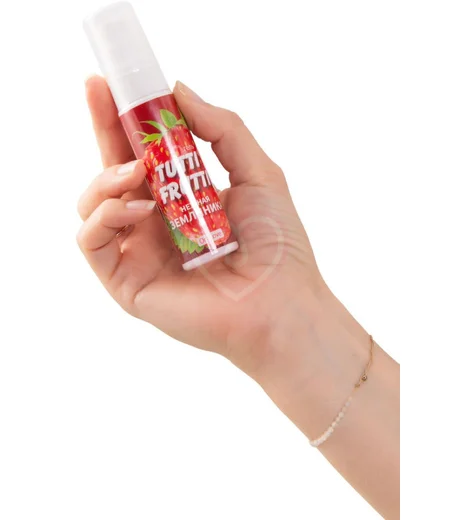 Съедобный лубрикант для орального секса Tutti Frutti OraLove земляника 30 г фото 3