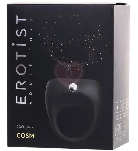 Эрекционное виброкольцо Erotist Cosm чёрное фото 4
