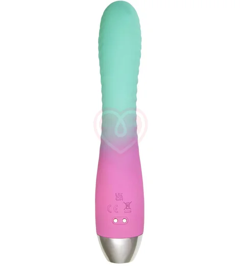 Гибкий вибратор с анатомическим изгибом Flovetta Azalia мятно-розовый фото 3