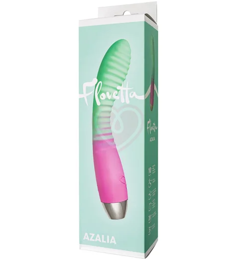 Гибкий вибратор с анатомическим изгибом Flovetta Azalia мятно-розовый фото 8