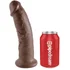 Фаллоимитатор на присоске King Cock 23 см коричневый фото 2