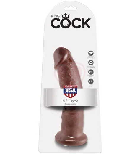 Фаллоимитатор на присоске King Cock 23 см коричневый фото 5