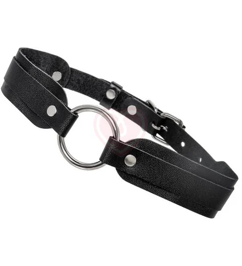 Чокер со скругленными углами и кольцом Pecado BDSM черный фото 3