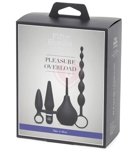 Набор анальных игрушек '50 оттенков серого' Pleasure Overload Starter Anal Kit фото 6