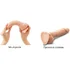 Фаллоимитатор с подвижной кожей Strap-On-Me Sliding Skin XL 15 см телесный фото 2
