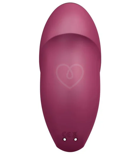 Клиторальный вибратор с функцией жидкого воздуха Tap Climax 1 бордовый фото 5