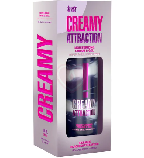 Увлажняющий крем-гель для тела Intt Creamy Attraction Blackberry с ароматом ежевики 100 мл фото 4