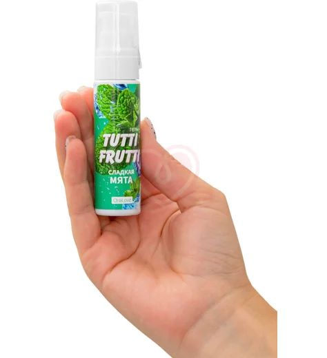 Съедобный лубрикант для орального секса Tutti Frutti OraLove сладкая мята 30 г фото 3