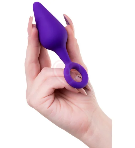 Анальная пробка с кольцом ToDo Bung фиолетовая фото 4