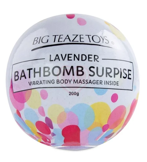 Бомбочка для ванны с вибропулей внутри Bath Bomb Surprise аромат лаванды фото 2