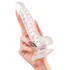 Гибкий фаллоимитатор A-Toys Paret прозрачный 18 см фото 4