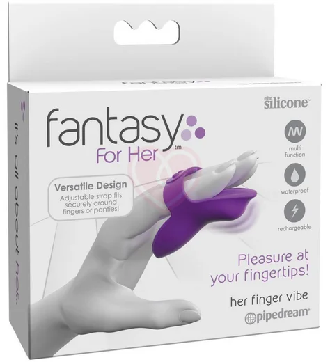 Вибратор на пальцы с пульсацией Her Finger Vibe фиолетовый фото 2