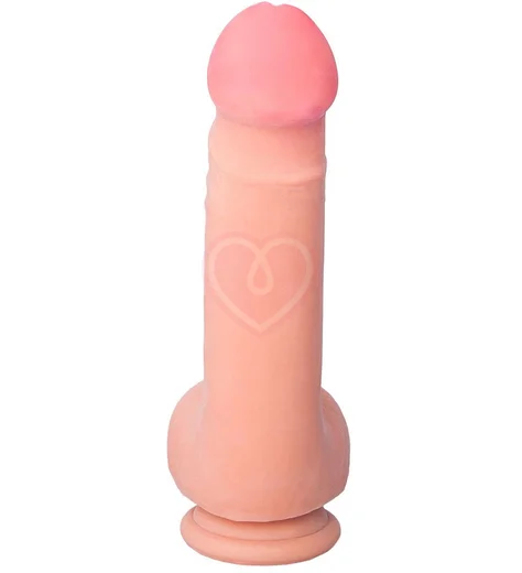 Реалистичный вибратор на присоске с пультом RealStick Elite Vibro 19 см телесный фото 4