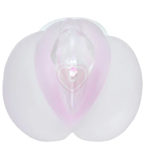 Прозрачный реалистичный мастурбатор ToyFa Juicy Pussy Crystal Rose фото 5