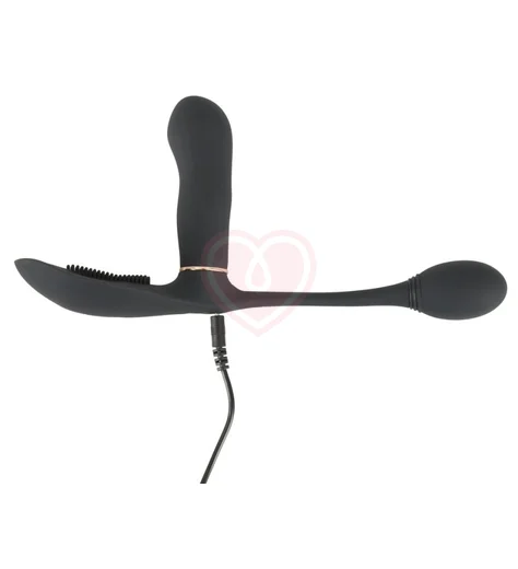 Вибратор для тройной стимуляции с пультом Go Gasm чёрный фото 4