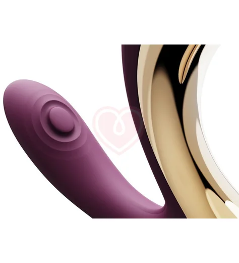 Вибратор с насадкой для вакуумной стимуляции Zalo Talis фиолетовый фото 5