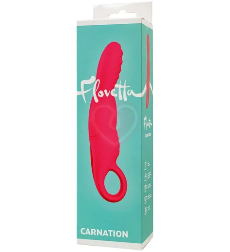 Вибратор для зоны G с двигающейся головкой Flovetta Carnation персик фото 7