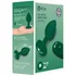 Вибропробка b-Vibe Vibrating Jewel Plug с кристаллом и пультом зелёная фото 2