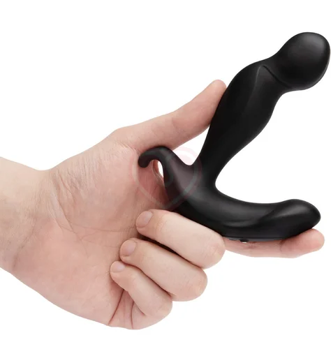Стимулятор простаты с вращающейся головкой b-Vibe 360 Plug и пультом ДУ черный фото 6