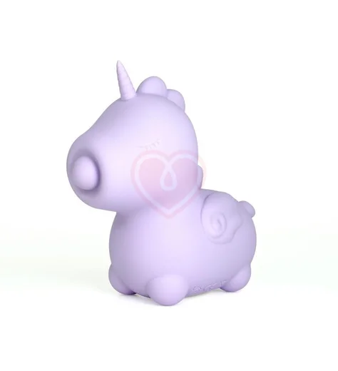 Клиторальный пульсирующий вибратор в виде единорога Unihorn Karma Lilac фиолетовый фото 6