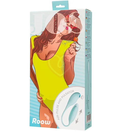 Вакуумно-волновой стимулятор и яйцо-пульсатор Jos Roow голубой фото 3