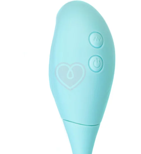 Вакуумно-волновой стимулятор и яйцо-пульсатор Jos Roow голубой фото 9