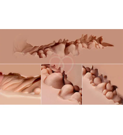 Мастурбатор полуторс с вагиной и попкой Naked Factory Scarlet телесный фото 3