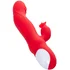 Вибратор-кролик с нагревом и двигающейся головкой Jos Redli красный фото 4
