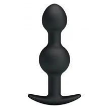 Анальная пробка со смещённым центром тяжести Party Up James чёрная