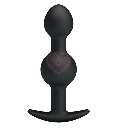 Анальная пробка со смещённым центром тяжести Party Up James чёрная фото 1