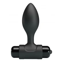 Анальная пробка с вибропулей Party Up Ken чёрная