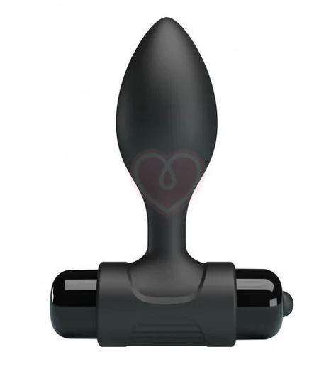 Анальная пробка с вибропулей Party Up Ken чёрная фото 1