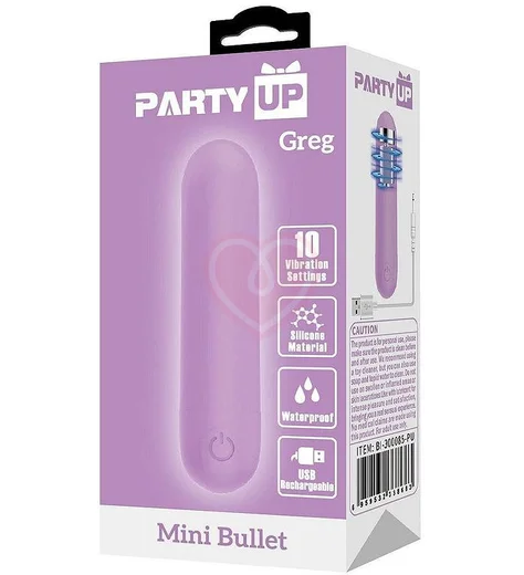 Вибропуля Party Up Greg лиловая фото 3